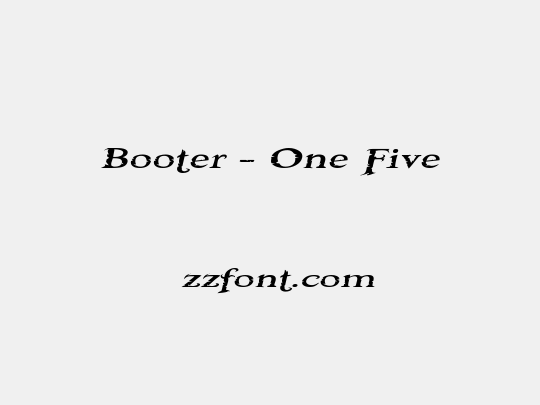 Booter - One Five