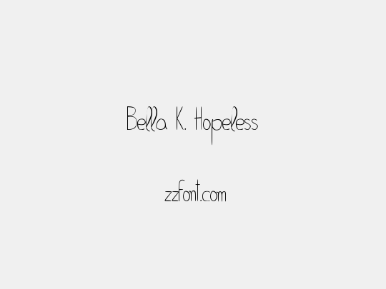 Bella K. Hopeless