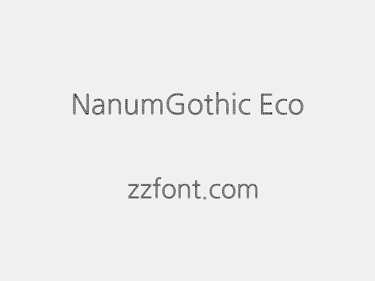 NanumGothic Eco