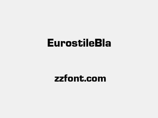 EurostileBla