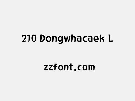 210 Dongwhacaek L