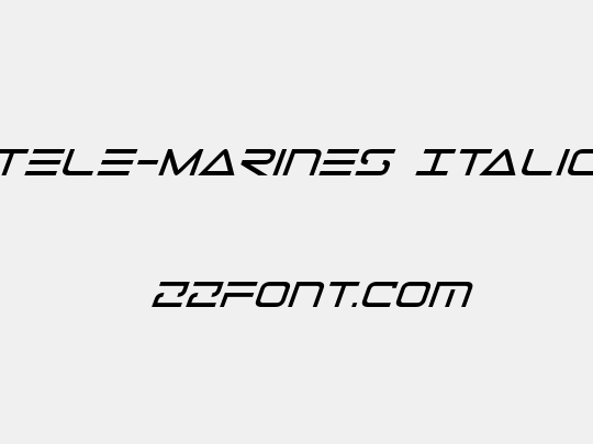 Tele-Marines Italic