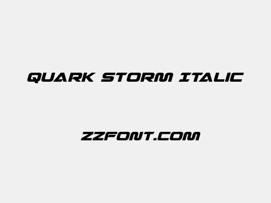 Quark Storm Italic