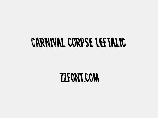 Carnival Corpse Leftalic