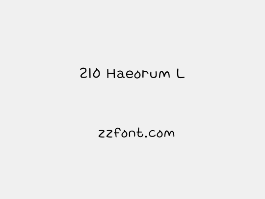 210 Haeorum L