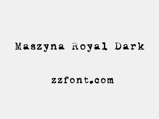 Maszyna Royal Dark