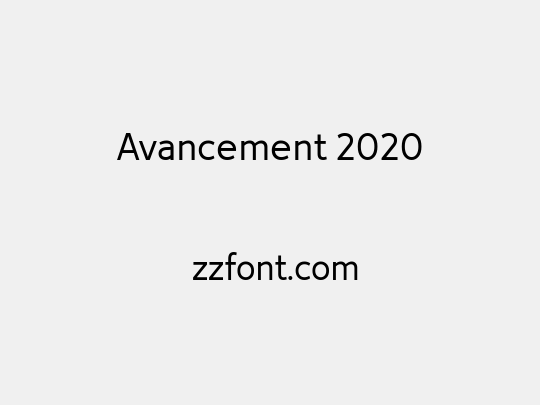 Avancement 2020