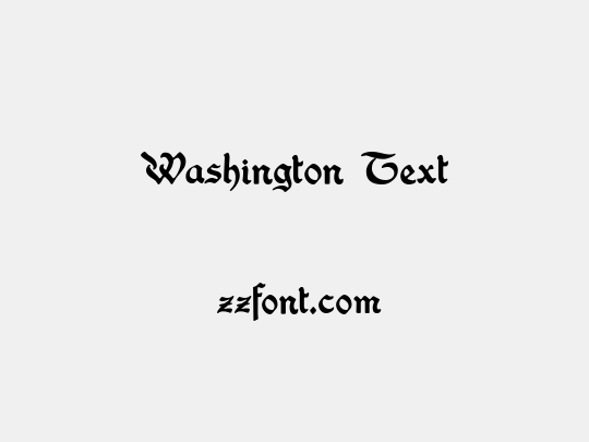 Washington Text