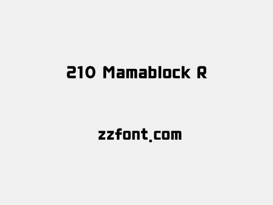 210 Mamablock R