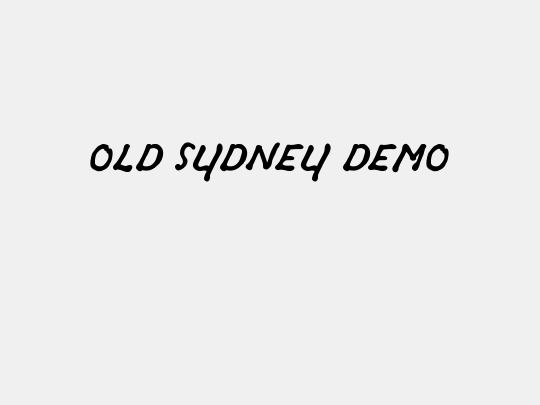 OLD SYDNEY_DEMO