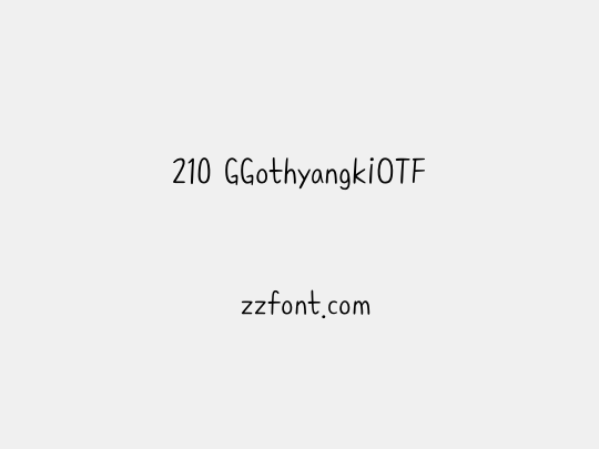 210 GGothyangkiOTF