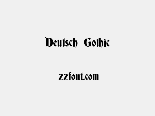 Deutsch Gothic