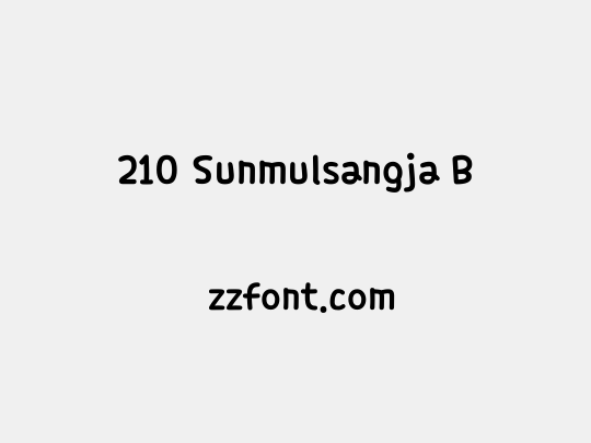 210 Sunmulsangja B