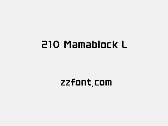 210 Mamablock L