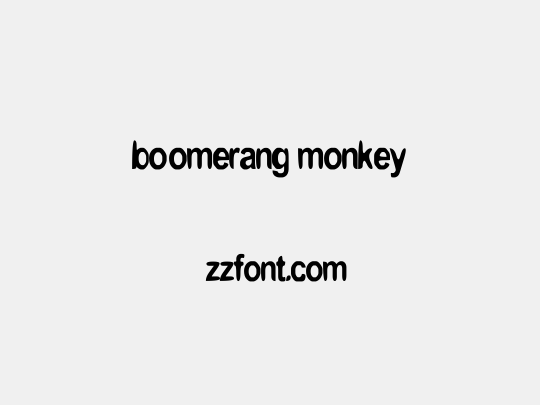 boomerang monkey