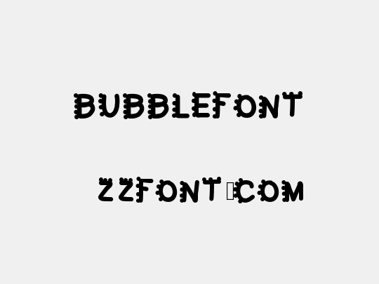 bubblefont