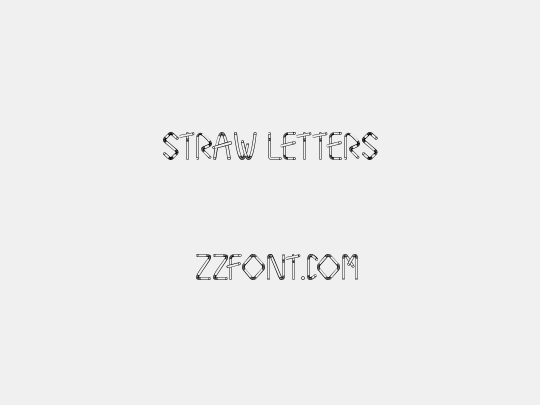 Straw Letters