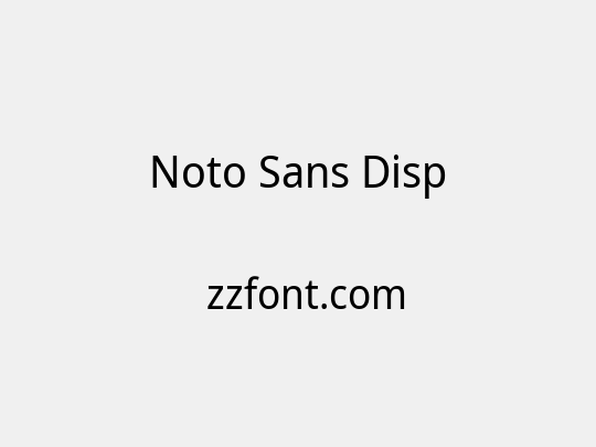 Noto Sans Disp