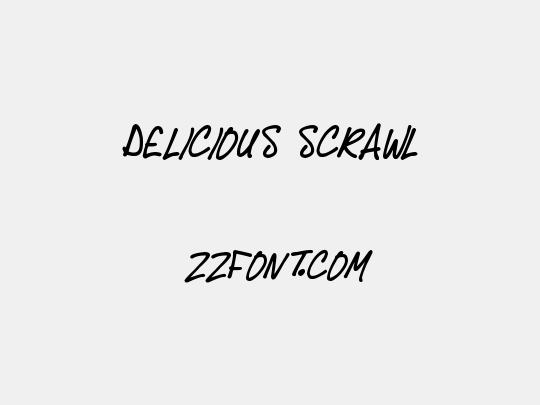 Delicious Scrawl