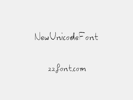 NewUnicodeFont