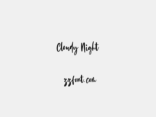 Cloudy Night