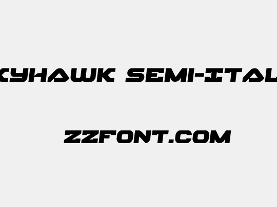 Skyhawk Semi-Italic