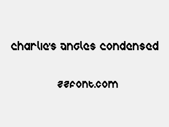 Charlie's Angles Condensed