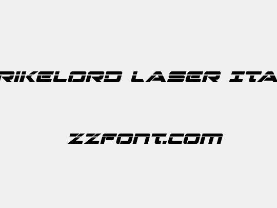 Strikelord Laser Italic