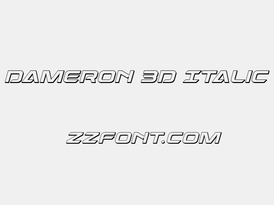 Dameron 3D Italic