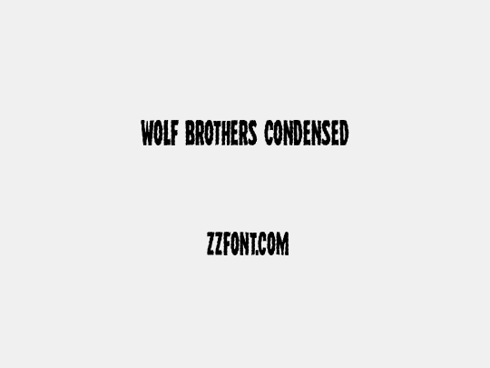 Wolf Brothers Condensed