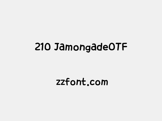 210 JamongadeOTF