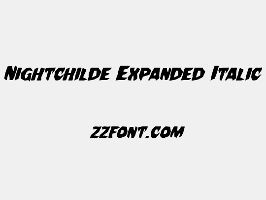 Nightchilde Expanded Italic