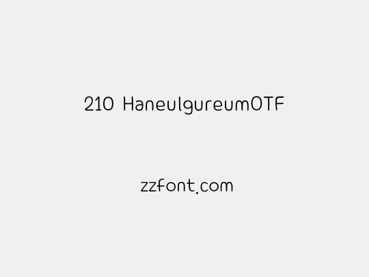 210 HaneulgureumOTF