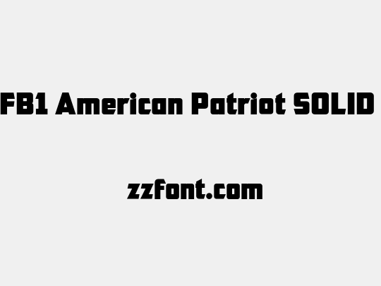 CFB1 American Patriot SOLID 2