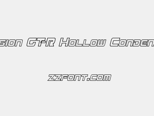 Mission GT-R Hollow Condensed