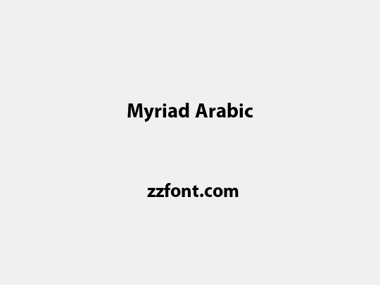 Myriad Arabic