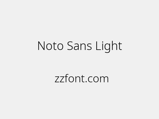 Noto Sans Light