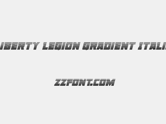 Liberty Legion Gradient Italic