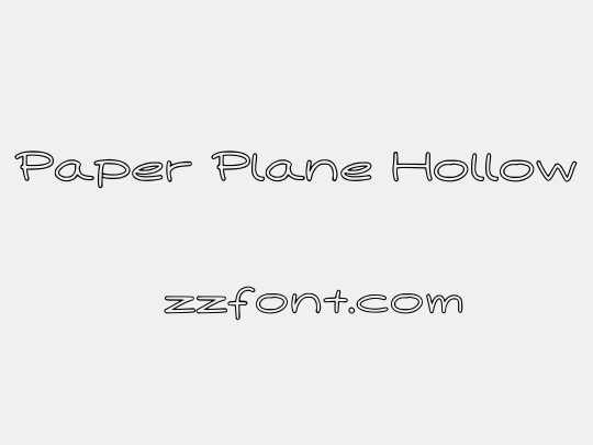 Paper Plane Hollow