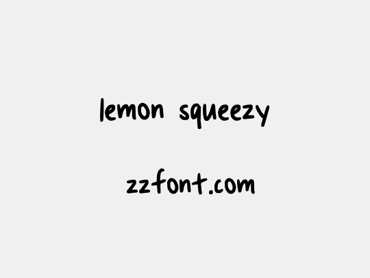 lemon squeezy