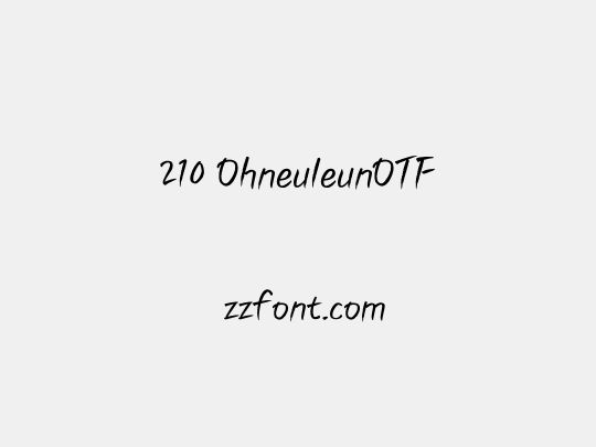 210 OhneuleunOTF