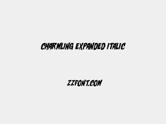 Charmling Expanded Italic