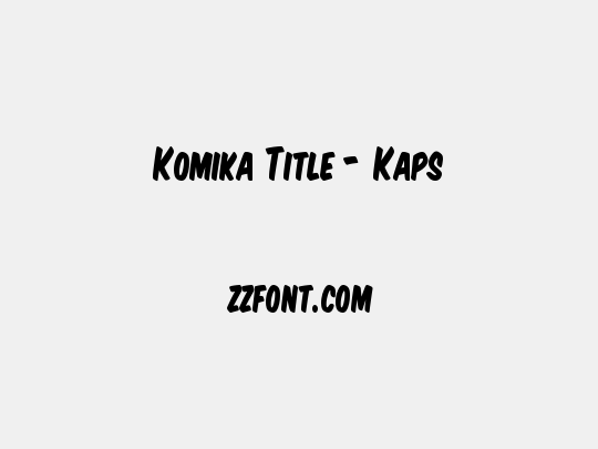 Komika Title - Kaps