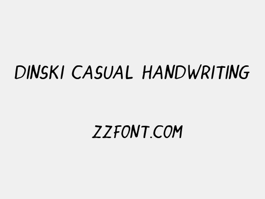 DINSKI CASUAL HANDWRITING