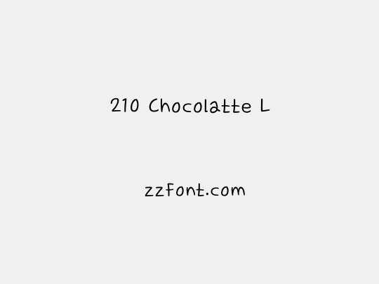 210 Chocolatte L