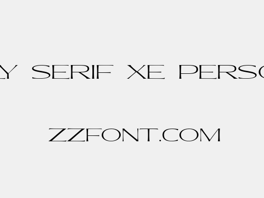 Molly Serif XE PERSONAL