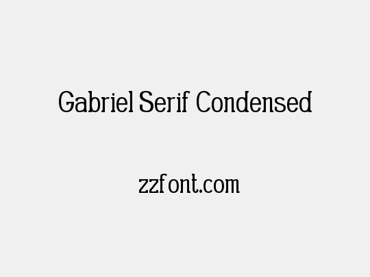 Gabriel Serif Condensed