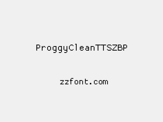 ProggyCleanTTSZBP