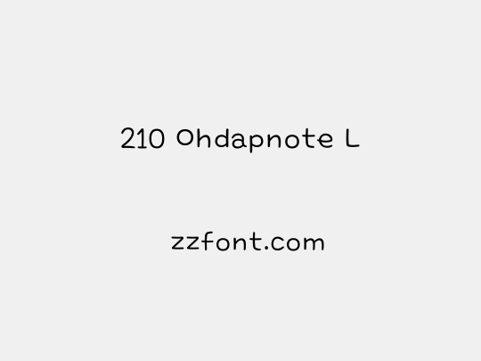 210 Ohdapnote L