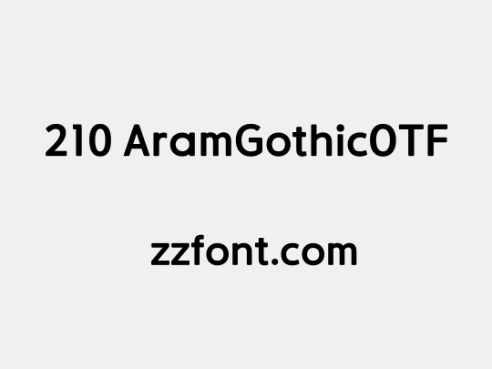 210 AramGothicOTF